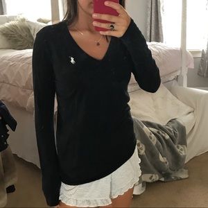 Black long sleeve v neck from Ralph Lauren